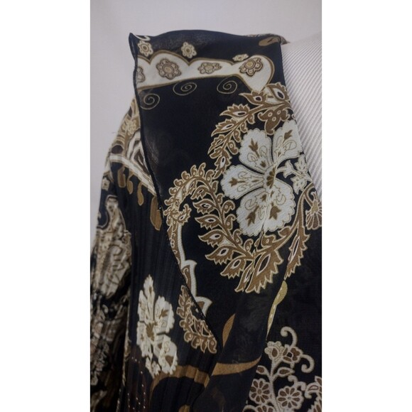 Studio 1940  Womens Long Sleeve Blouse Top Ruffle Collar Multi Gothic Size 18/20 - Picture 10 of 10